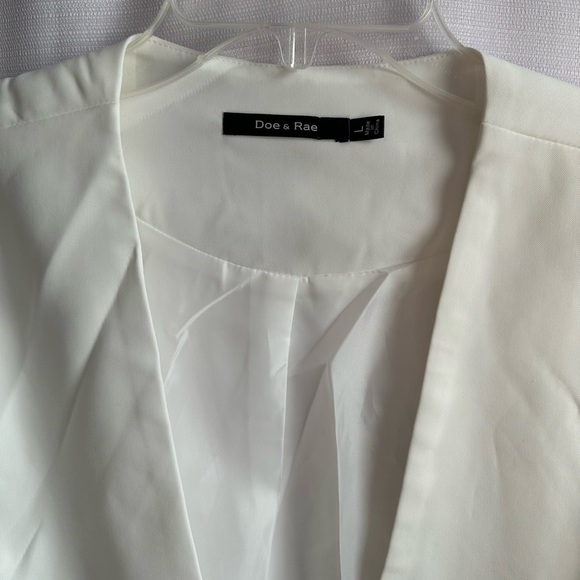 Doe & Rae White Women's Jacket, size L - Picture 2 of 7
